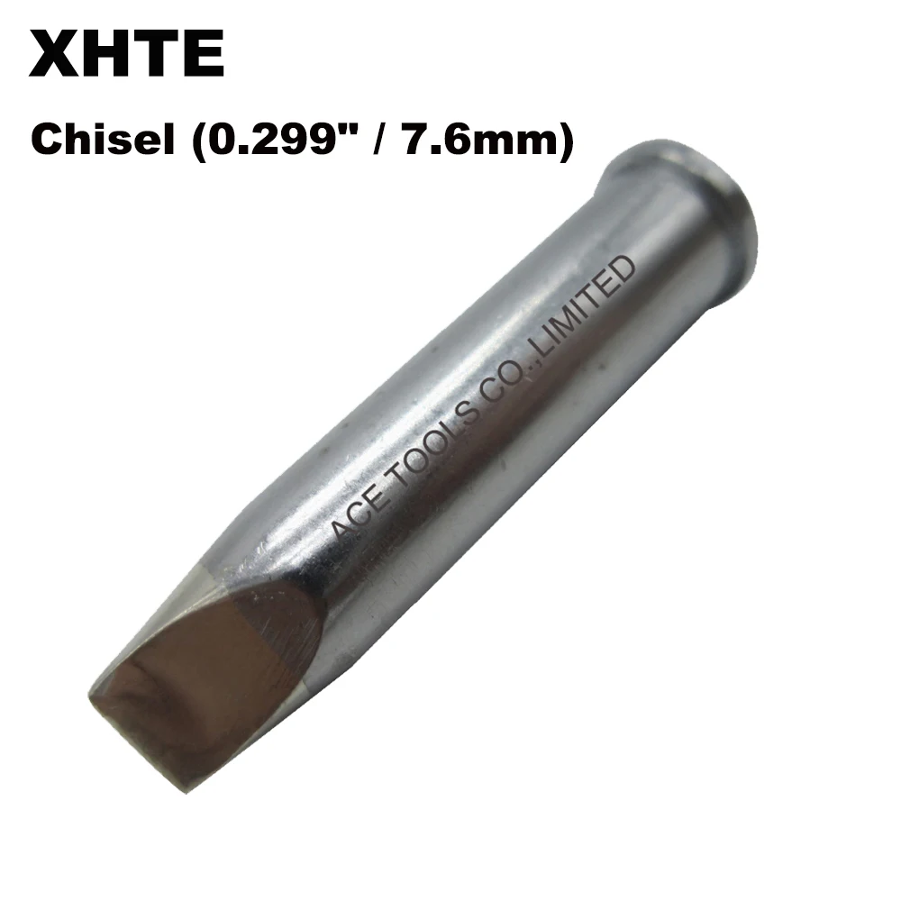 

XHTE Replacement Soldering Tip Chisel 7.6mm Fit For WELLER WXP200 WT1011H 200W WTCP51 WP200 TCPS Station Iron