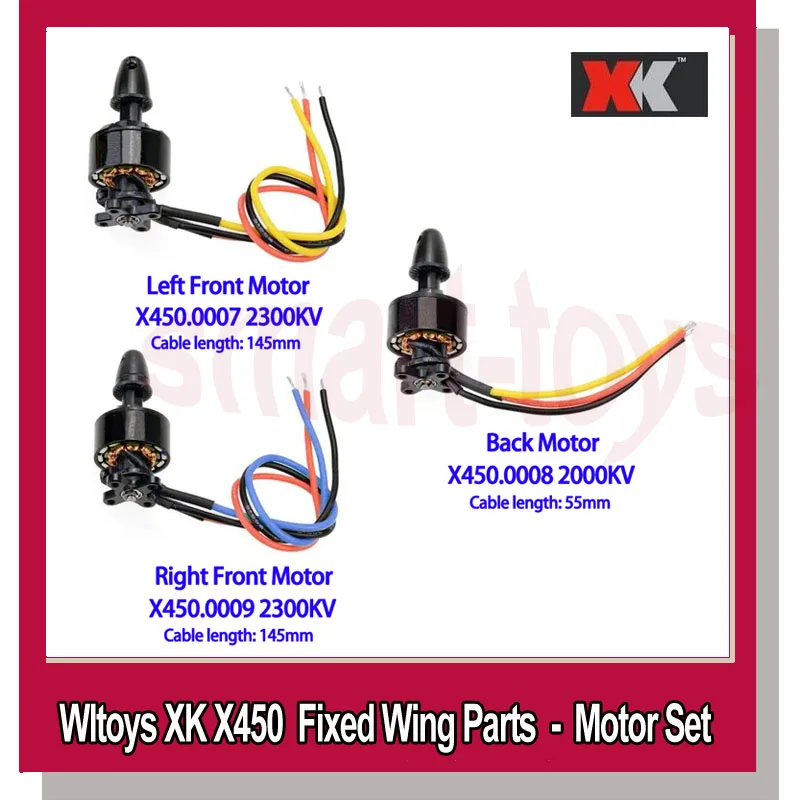 WLtoys XK X450 Main Motor Brushless Engine for Wltoys X450 Fixed Wing RC Airplane Aircraft Parts