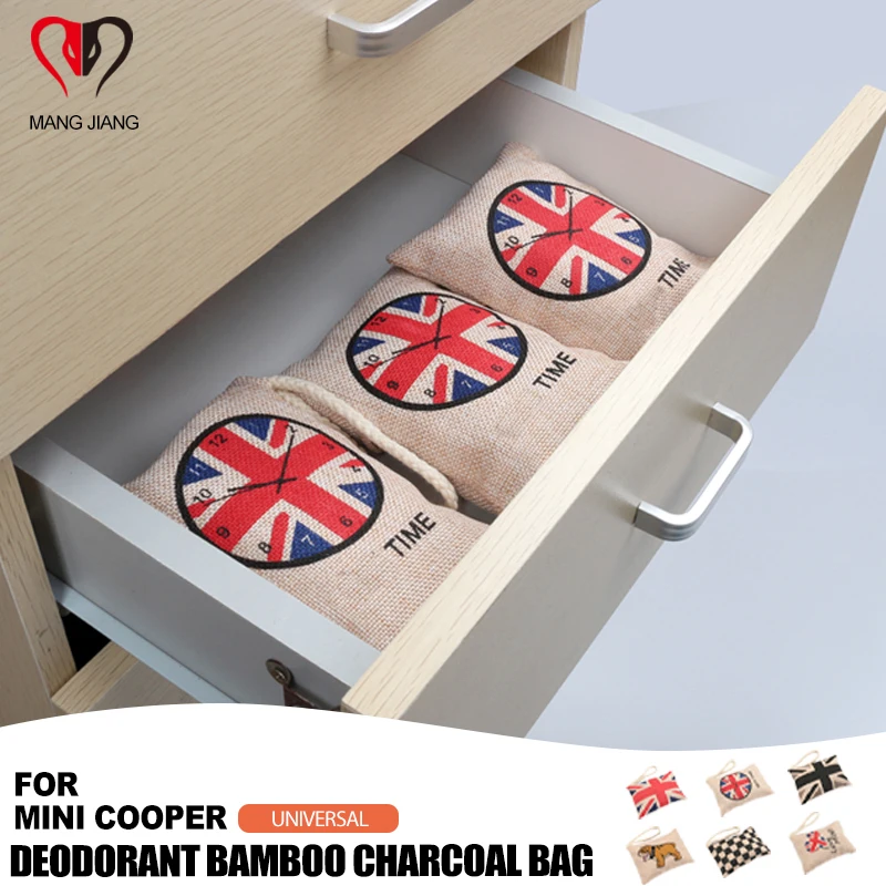 Universal For Mini Cooper Car Interior Carbon Activated Bamboo Charcoal Creativity Bag Eliminate Odor Deodorize Air Purifying