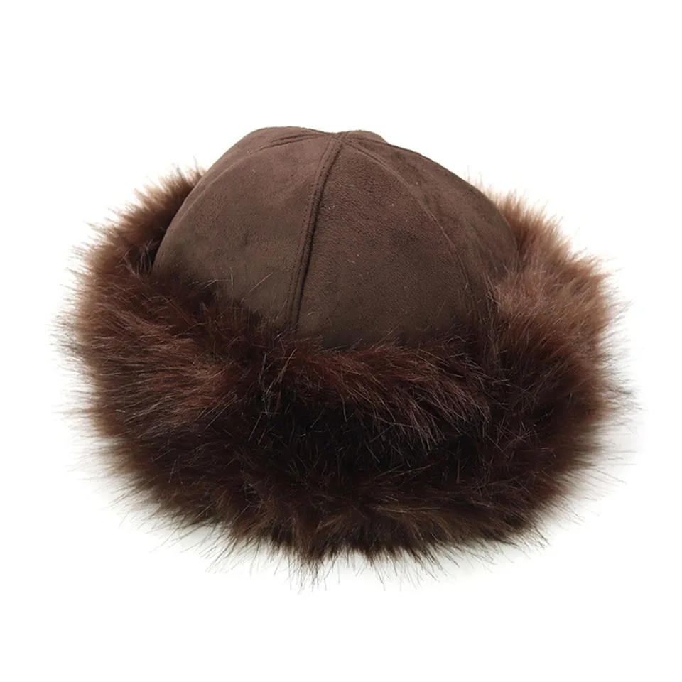 Neue Dicke Warme Russische Hut Damen Wildleder Bomber Hut Winddicht Frauen Pelz Hut Weibliche Mongolei Kappe Frauen Fuchs Pelz Skullies Beanies – Detail 17