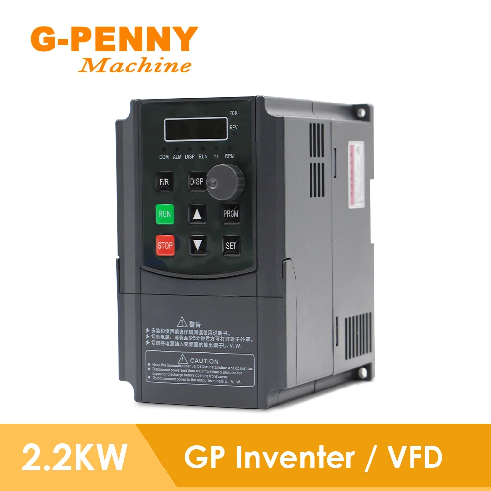 Free Shipping ! GP Inverter 1.5KW / 2.2KW Frequency Converter Variable Input 50/60Hz 220V Variable Frequency Drive Spindle Motor