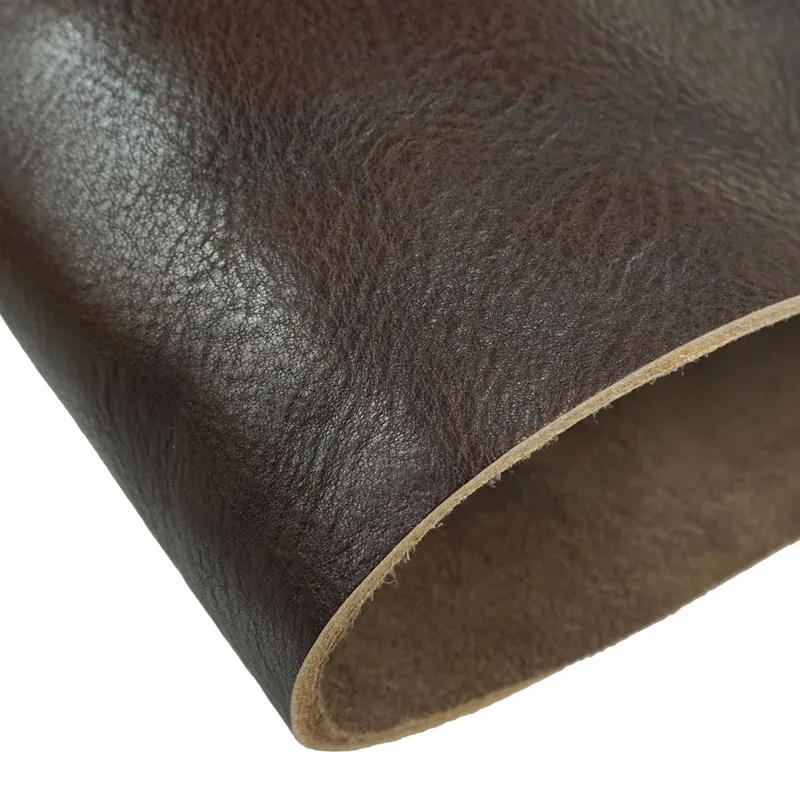 4.5mm Thick Full Grain Cowhide Leather Brown Genuine Leather Piece First Layer Material Leather Square for DIY Leathercraft