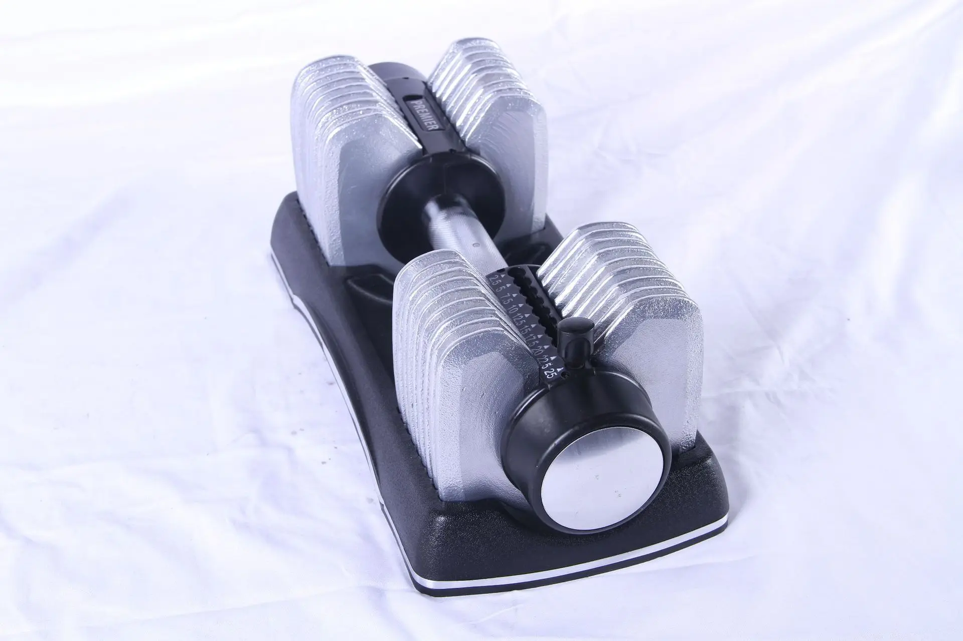 Men's Home Fitness Adjustable Detachable 50lbs 25kg Cast Iron Spray Dumbbells