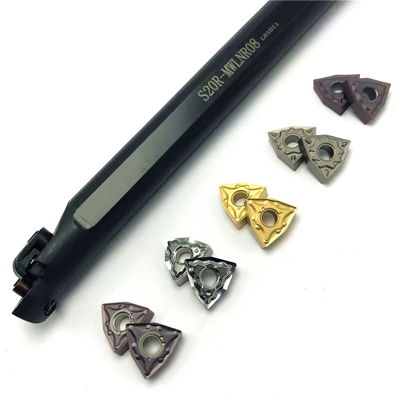 + 10 Stuks WNMG080408 Carbide Insert Externe Draaigereedschap Voor Interne Turning Tool Holder S16Q S20R S25S MWLNR08 Draaien Insert