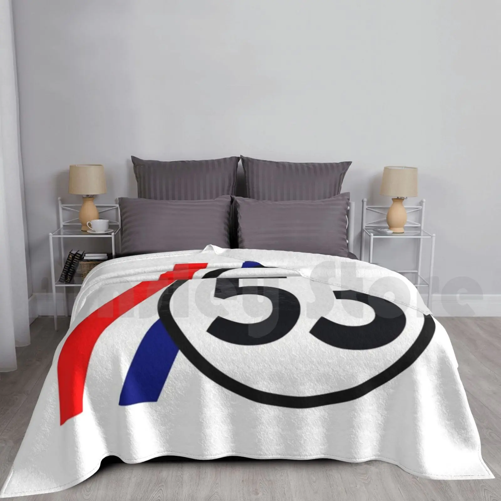 Herbie 53 The Love Bug Blanket Fashion Custom Teenysophia Beetle Herbie Walt Bug Beetle Race Car Punch Buggy