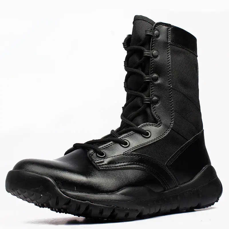 Nieuwe Zomer Super Hoge Kwaliteit Mens Combat Laarzen Tactische Lichtgewicht Ademende Mannen Platform Army Laarzen Lace Up Mannelijke Laarzen