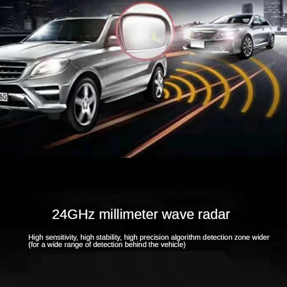 24Ghz BSD Blind Spot Detection System Millimeter Wave Radar Change Lane Safer BSM Blind Spot Monitoring Assistant Safety Driving