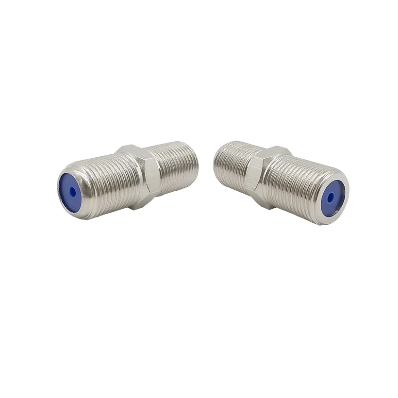 2Pcs F81 F Type Female to Female Coaxial Adapter 3GHz RF Coaxial Cable Extension F Type Jack to F Jack Splice Connector