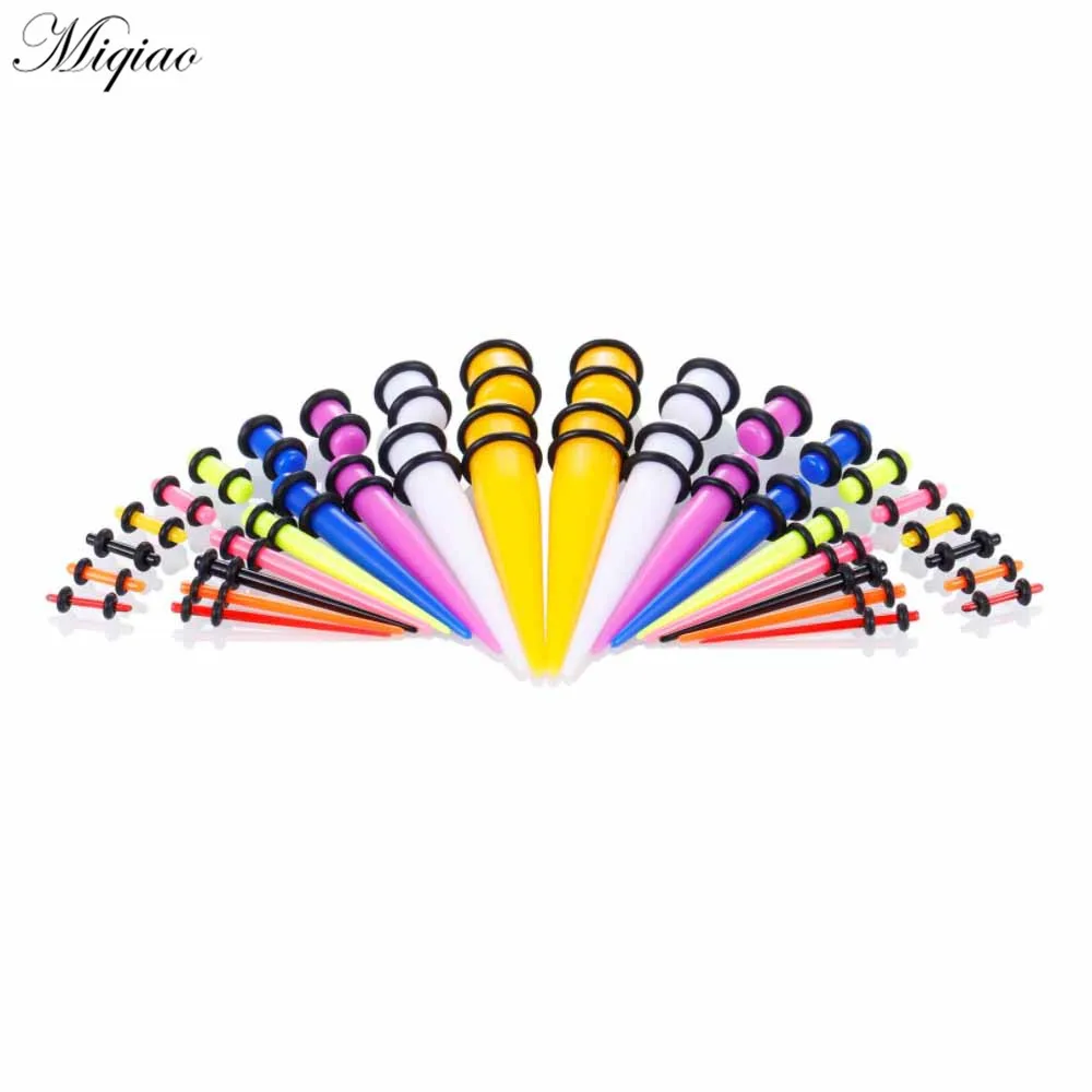 

Miqiao New Product Simple Acrylic Set Ear Expander Human Body Piercing Jewelry