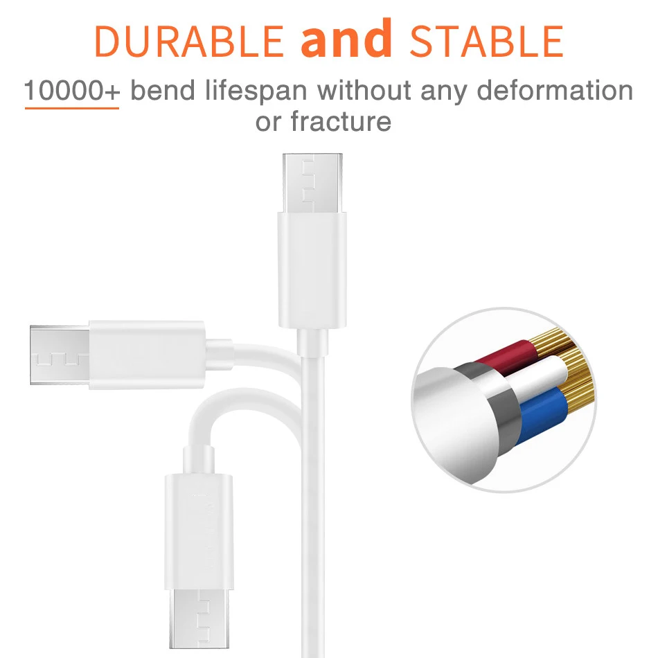 YAEATYPE Micro USB Charging Cable Data Cable Wire Android Charger Cord 2/3 Meter Usb Cabel Kabel For Xiaomi Redmi 4 Note 6 5 Pro