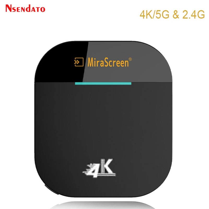 

Mirascreen G5 2.4G/5G 4K Wireless HD Wifi Display Dongle TV Stick Adapter for Miracast Airplay DLNA TV Receiver For Android IOS