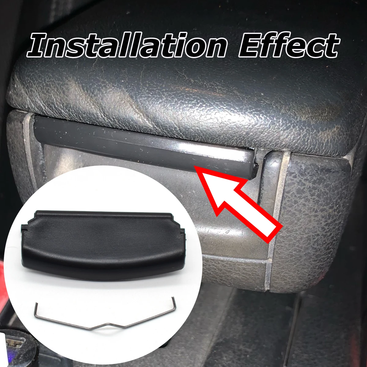 Car Armrest Lid Center Console Cap Latch Cover Clip Catch For Audi A4 B6 B7 2002 2003 2004 2005 2006 2007 Auto Accessories Black