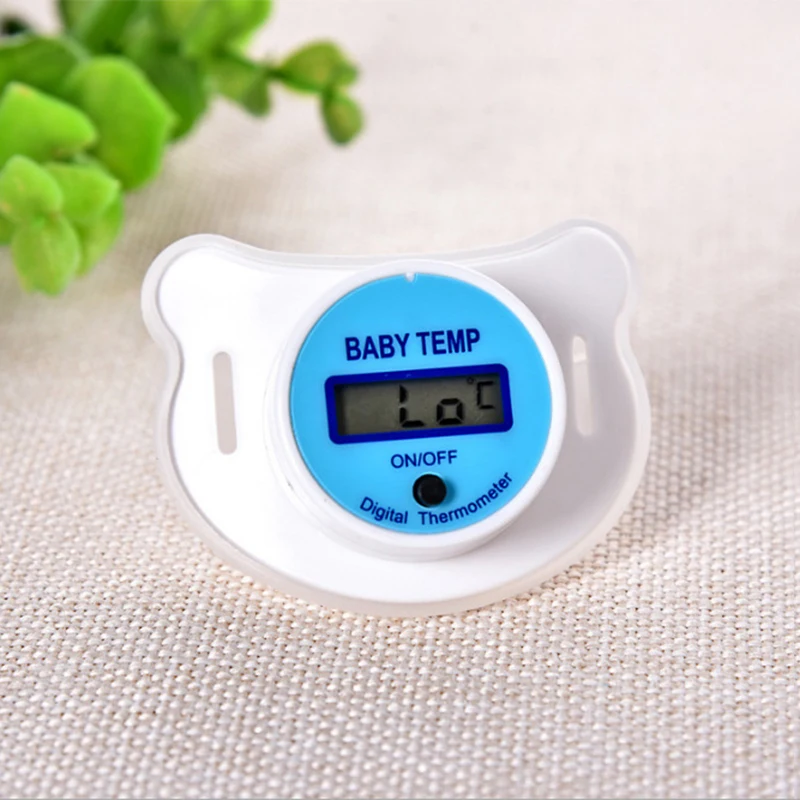 Baby Thermometer Pacifier Easy Digital Monitor of Temperature for Girl Or Boy in Celsius xobw