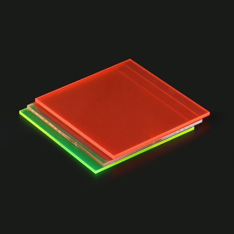 1pc lastra acrilica colorata 8*8cm accessori giocattolo fai da te modellismo