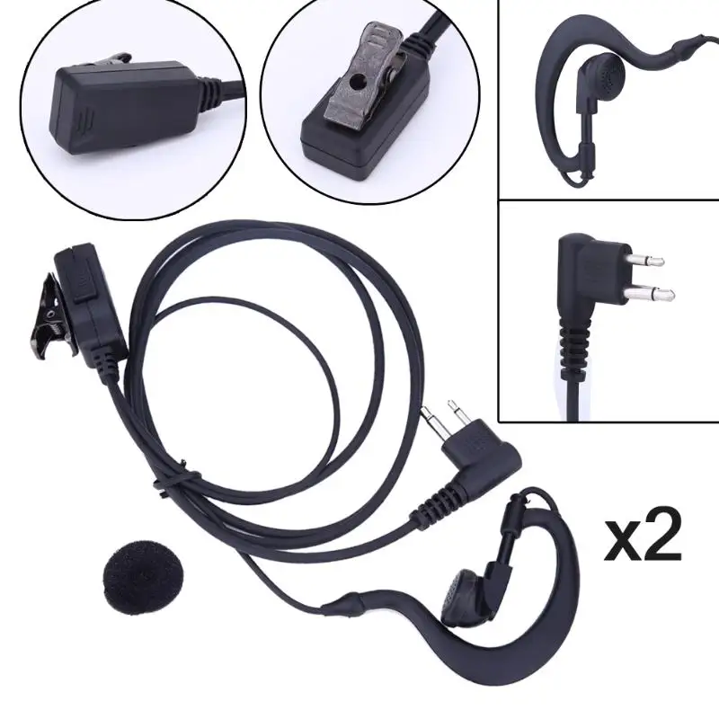 2 Chiếc 2 Chân Mic PTT Tai Nghe Tai Nghe Cho Motorola Đài Phát Thanh CB CP88 CP040 CP100 Cho Motorola XTN XV axe Đài Phát Thanh