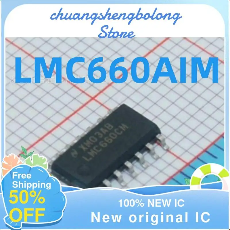 

10PCS LMC660 LMC660AIM LMC660CM SOP14 New operational amplifier chip New original IC