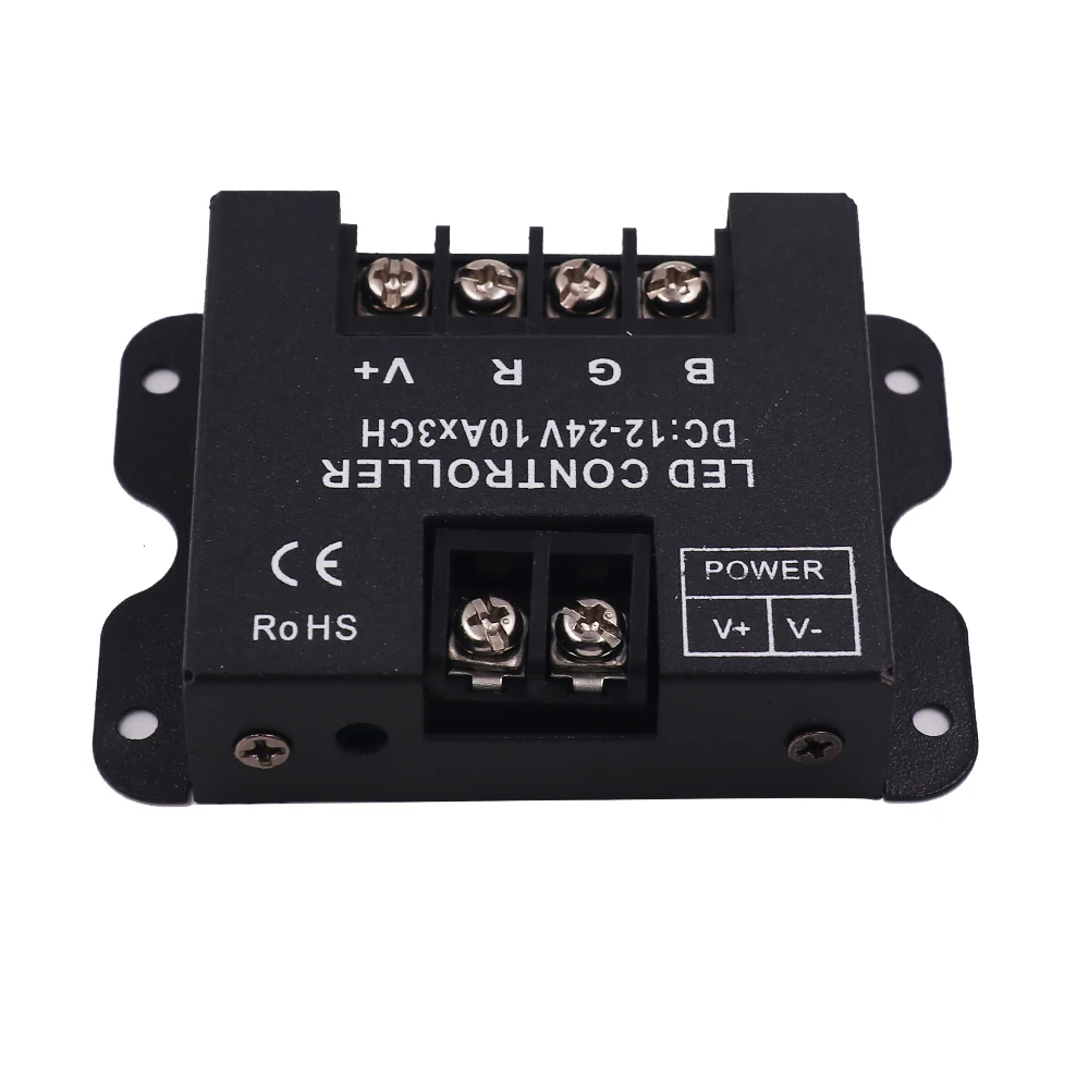 DC12-24V LED RGB Controller with 24Key RF Remote Control 30A 10Ax3CH Wireless RGB Controller for LED Strip Ligth or Modules
