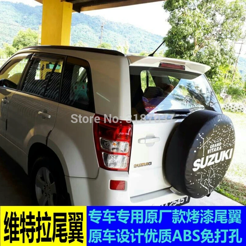 Voor Suzuki Grand Vitara Spoiler 2009-2013 Abs Plastic Unpainted Kleur Dakspoiler Vleugel Kofferbak Lip Boot Cover auto Styling