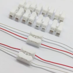 Clearance 10pcs Quick Splicer Plugs Lock Wire Connectors Electrical Cable Terminals Block Diy Model for Led Strip