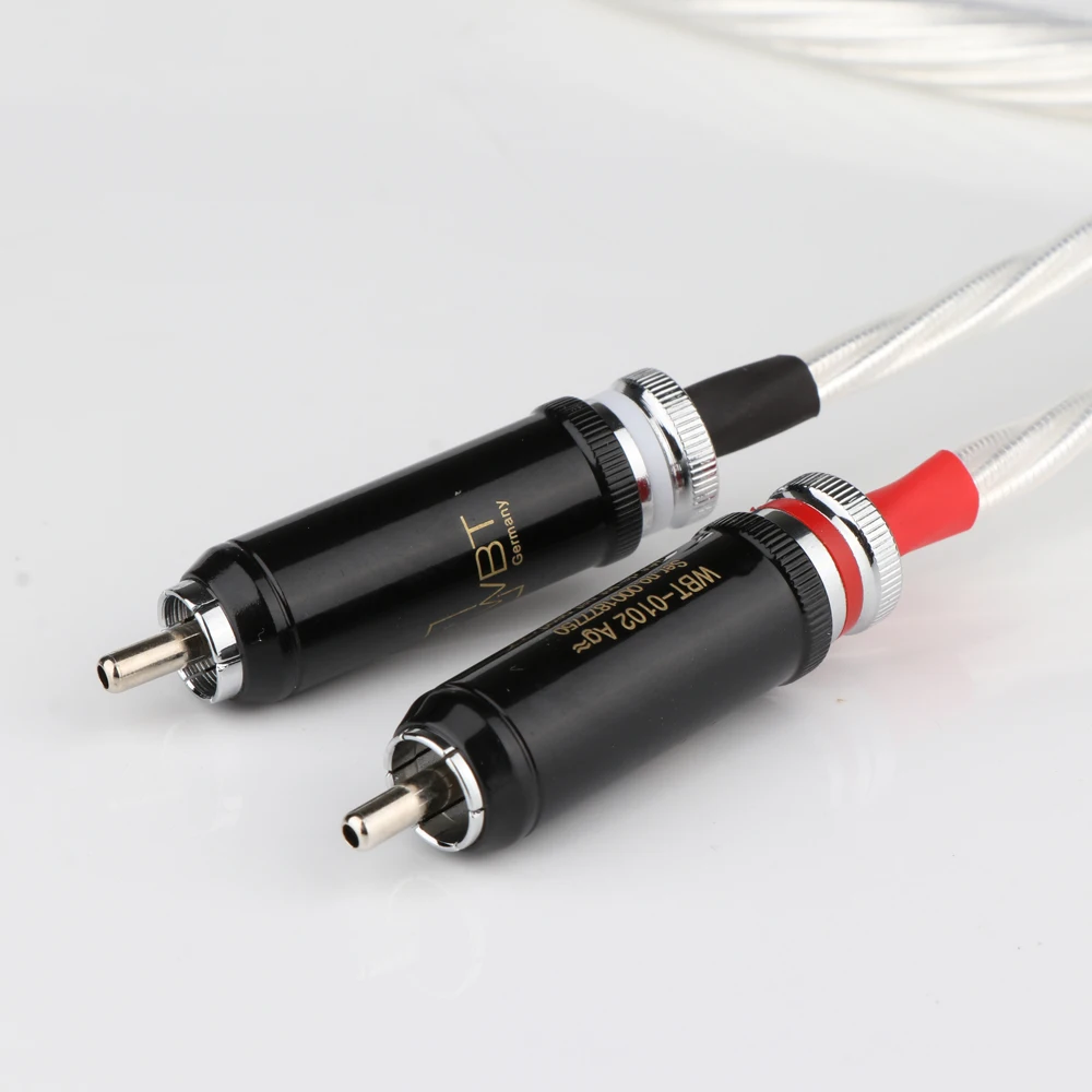 คุณภาพสูง1RCA 2RCA Audio Cable สายเชื่อมต่อ
