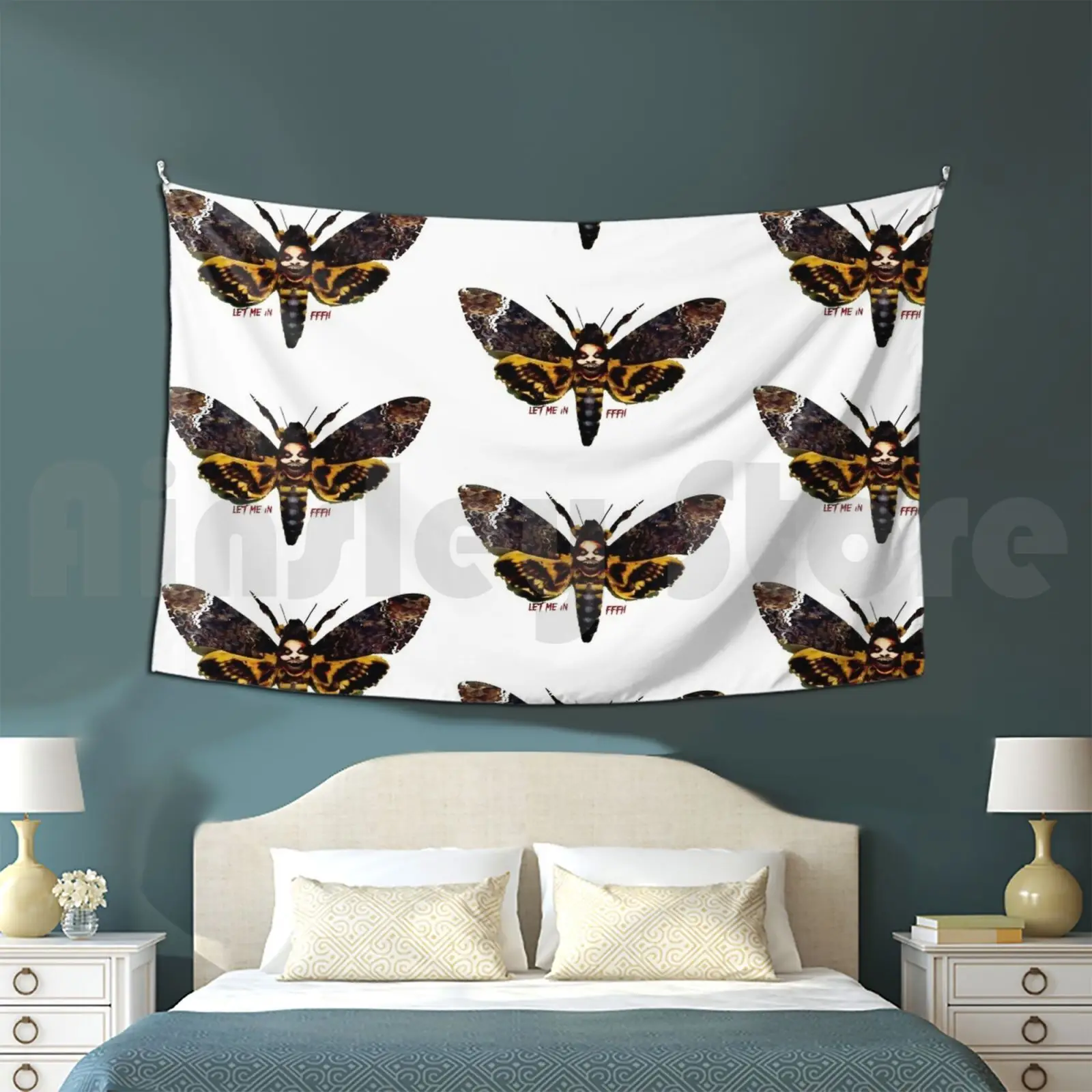 Fffh Moth Tapestry Background Wall Hanging Fffh Moth Bray Wyatt Firefly Wrestling The Fiend Fiend