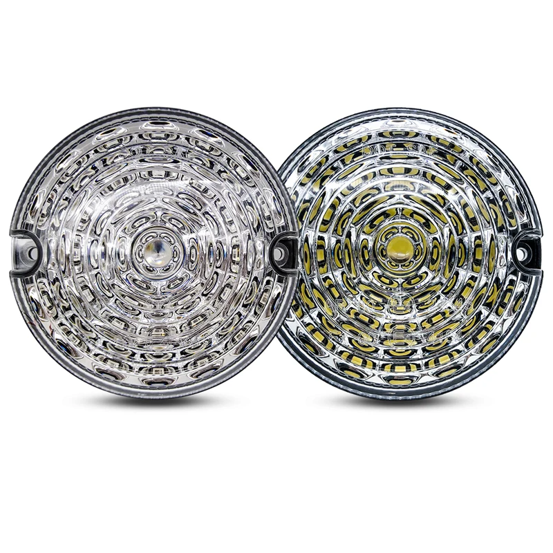 2pcs Clear Rear Fog Lamp Reversing Light 95MM LED Upgrade Kit For Land Rover Defender