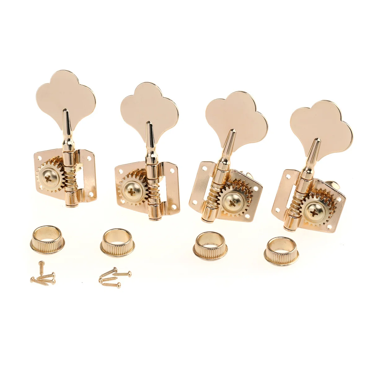 

Musiclily Pro 2x2 Open Gear Bass Tuners Machine Heads Tuning Keys Pegs for Precision Jazz Bass, Gold