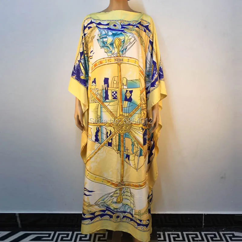 Dashiki Dress Print Bohemia Hijab Loosevetidos Elegantes Muslim Abaya Bazin Robe Gown Broder Riche Sexy Lady Party maxi beach