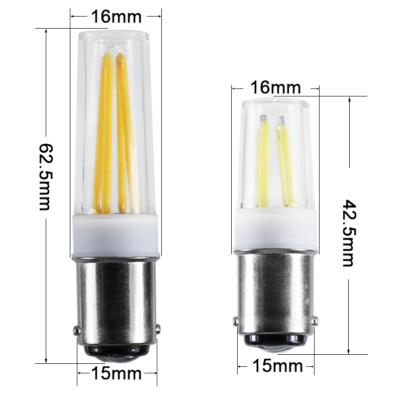 Mini ampoule LED BA15D COB en céramique, lampe à économie d'énergie à intensité variable, budgétaire gradateur, éclairage domestique, lam138, B15, 110V, 220V, 2W, 3W