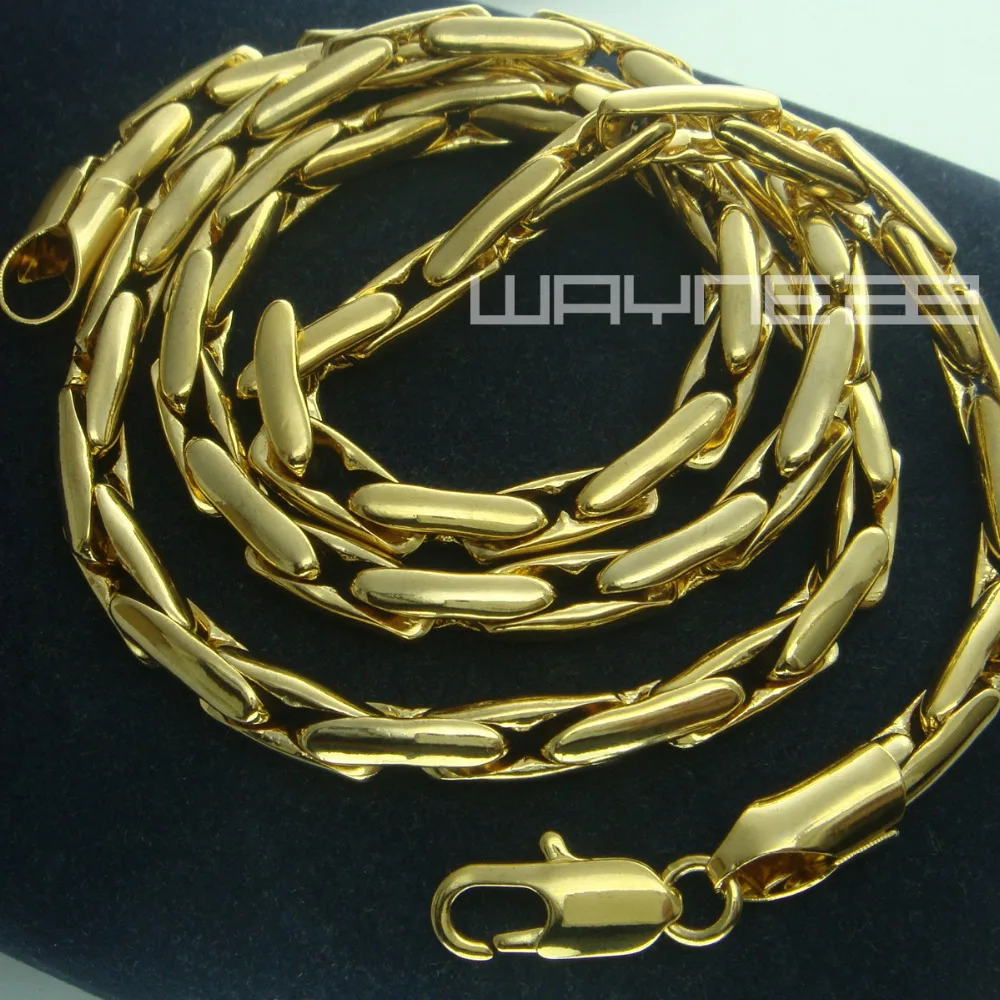 Gold color 60 cm Length 5mm Width Necklace N229