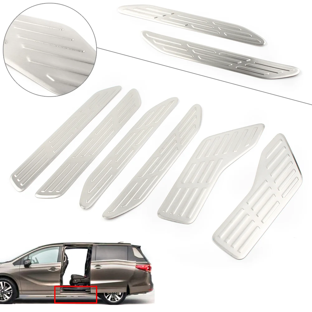 

Car Door Sill Protector Bumper Cover Trim For 2018 2019 2020 Honda Odyssey US Model Only Stainless Steel 6Pcs/Set