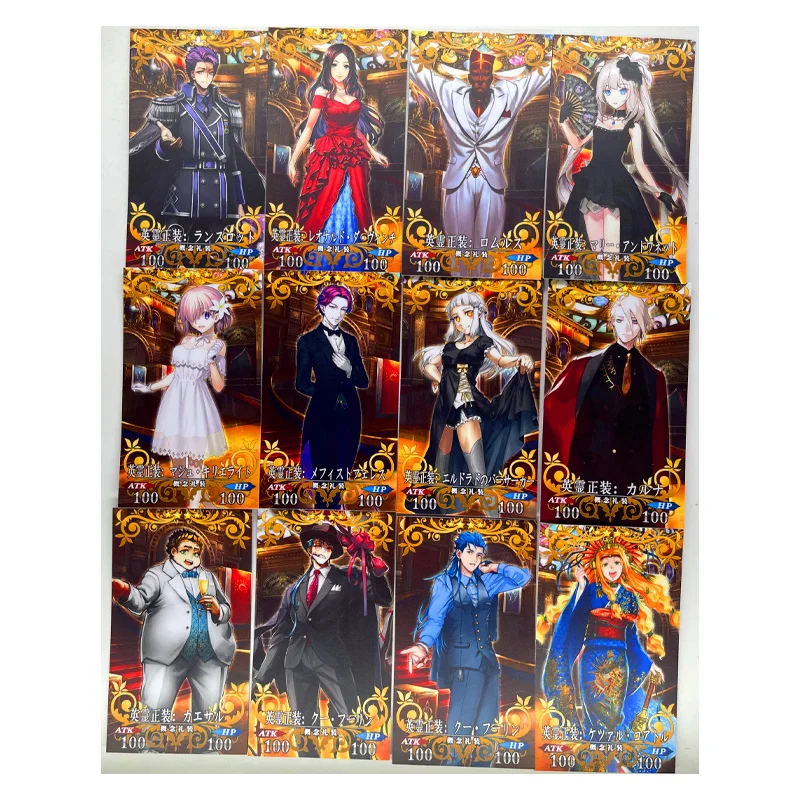 47pcs/set Fate FGO Formal Wear Toys Hobbies Hobby Collectibles Game Collection Anime Cards