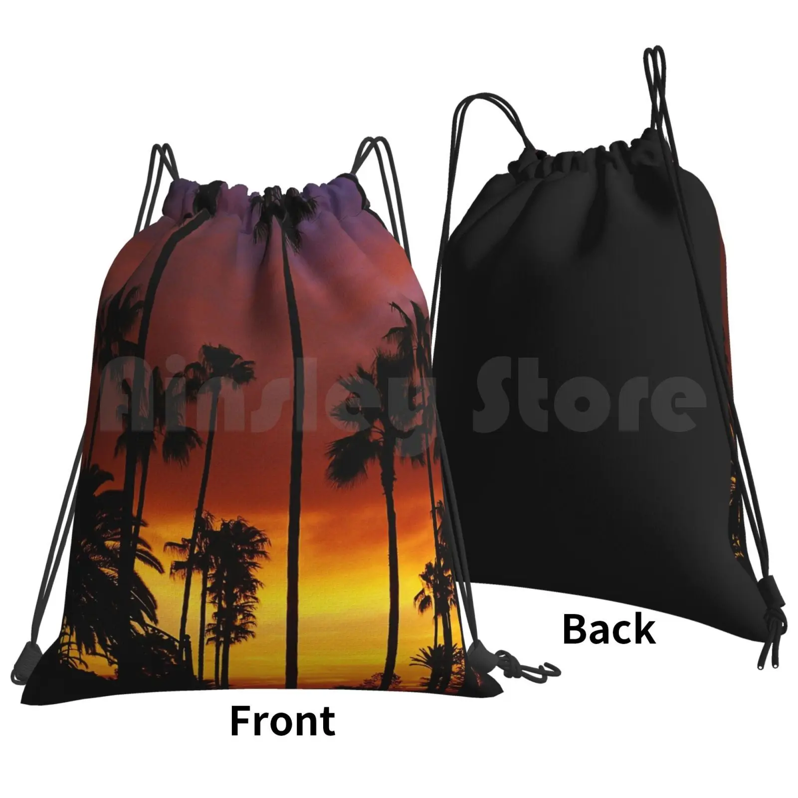 Backpack Drawstring Bags Gym Bag Waterproof Sunset Philadelphia The Band Band Band Band American Band Tour Music