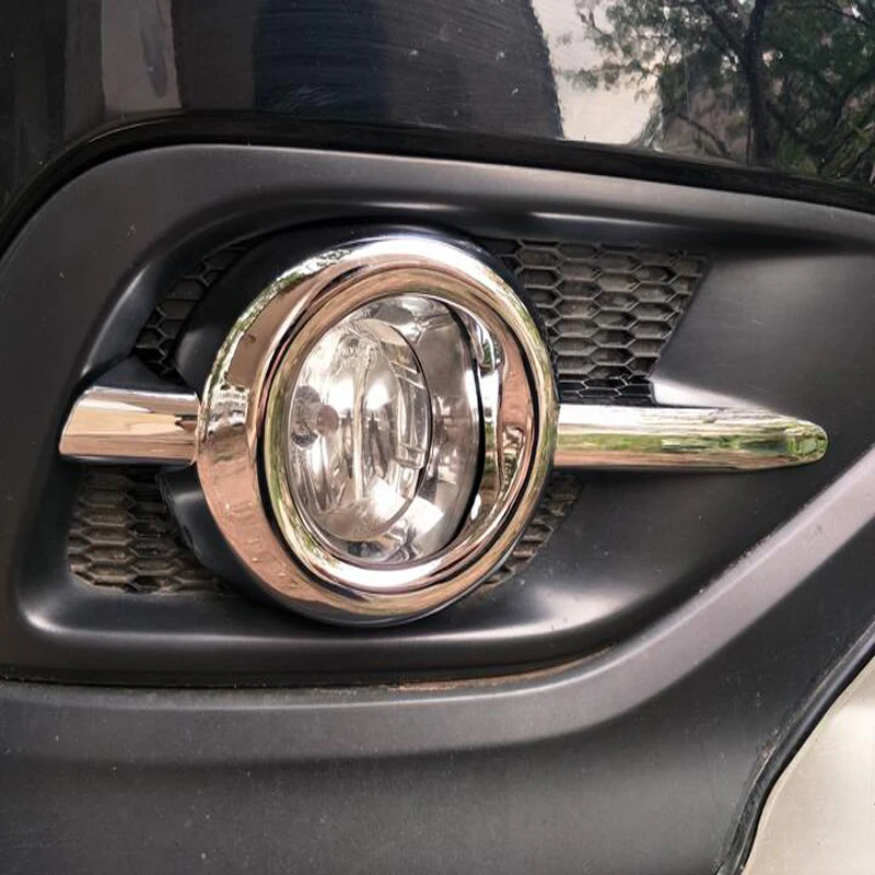 Higher star ABS chrome 2pcs car front fog lamp decorative cover,fog lamp decorative frame For Honda CRV CR-V 2012-2015