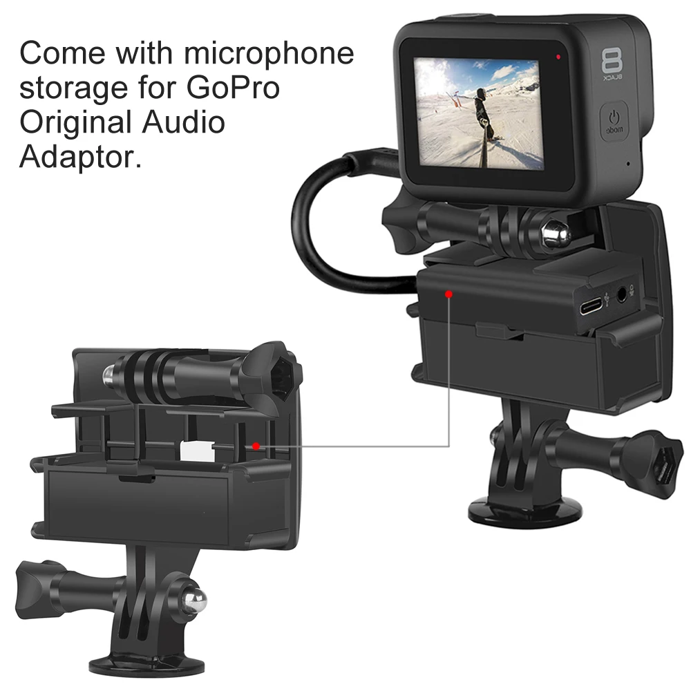 Селфи Vlog зеркало для GoPro Hero 8 Vlogging флип-экран крепление для холодной обуви для Go Pro 7 6 5 Yi Mijia SJCAM аксессуары