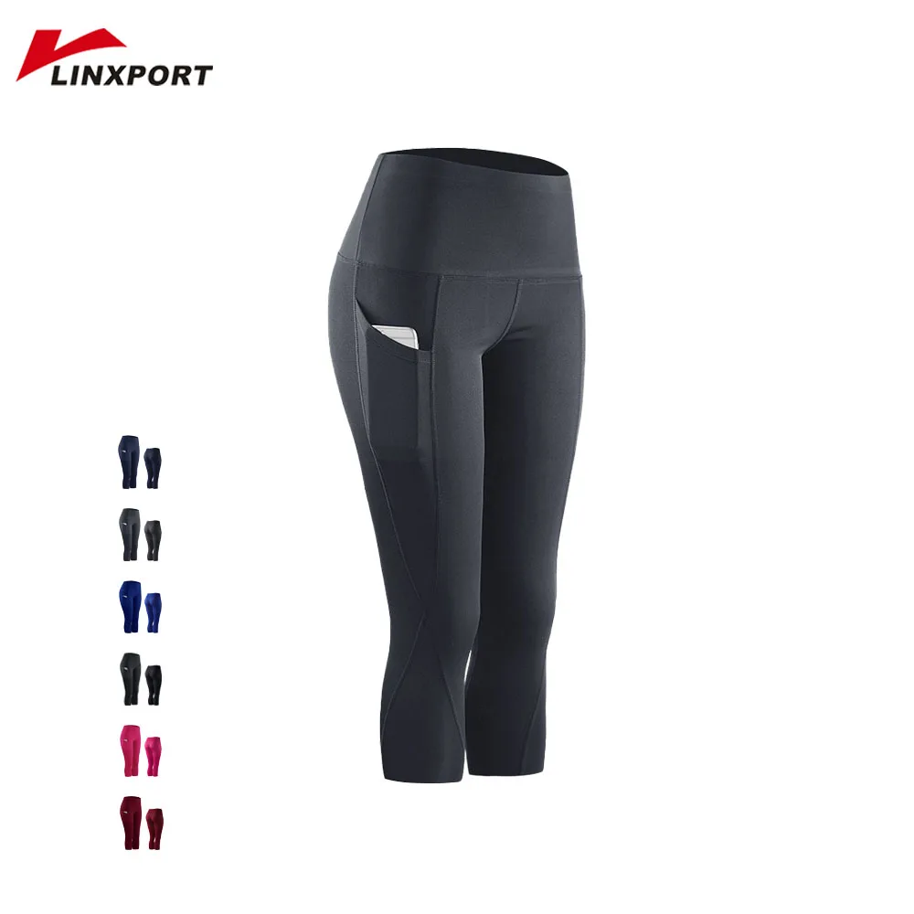 

Push Up Cropped Trousers Women Compression Leggings Quick Drying Tights Female 3/4 Pants Sportlegging Fitness Training Capris