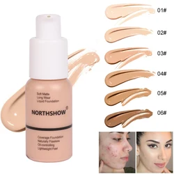 Soft Matte Liquid Foundation Light Cream Long Lasting Waterproof Face Makeup Full Coverage Natural Oil Control Concealer