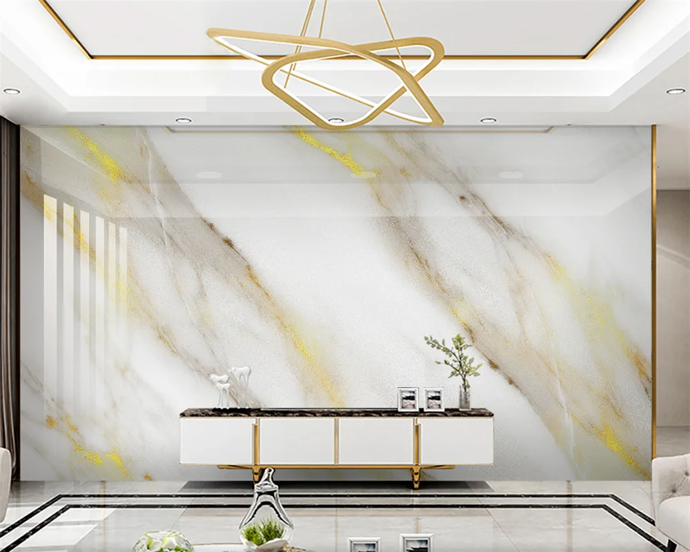 beibehang Custom luxury gold foil gold imitation marble pattern hotel tooling background wallpaper wall papers home decor