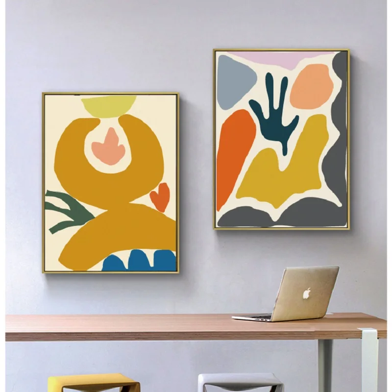 Modern Abstract Scandinavia Plants Wall Art Canvas Painting Gallery Pictures Posters and Prints Interior living Room Home Decor