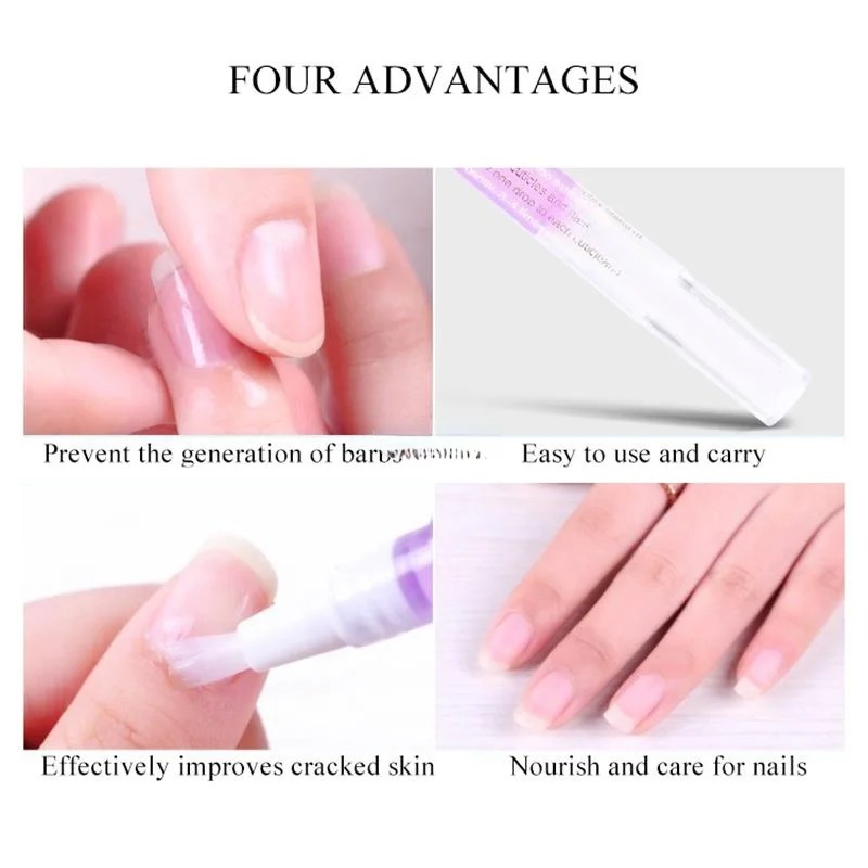 Stylo à huile nutritionnelle pour les ongles, traitement des ongles, huile de cuisson manuelle, prévient l'agail, vernis à ongles, nourrit la peau, protecteur, 6 pièces par ensemble