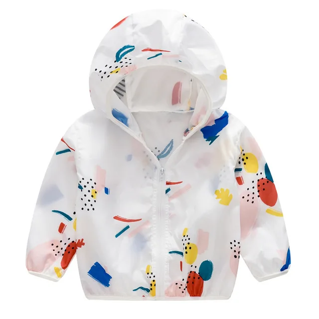 Ropa de protección solar de dibujos animados para niños, chaquetas infantiles para niños, Tops para niñas, ropa para niños, novedad de verano