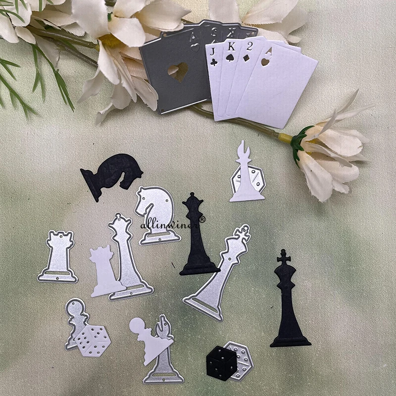 International chess Metal Cutting Dies for DIY Scrapbooking Album Paper Cards Decorative Crafts Embossing Die Cuts