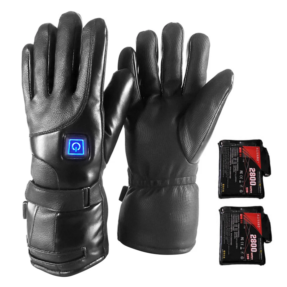 Gants chauffants électriques rechargeables pour hommes et femmes, mitaines chaudes métropolitaines, gants de pêche froids, sports d\'hiver, batterie