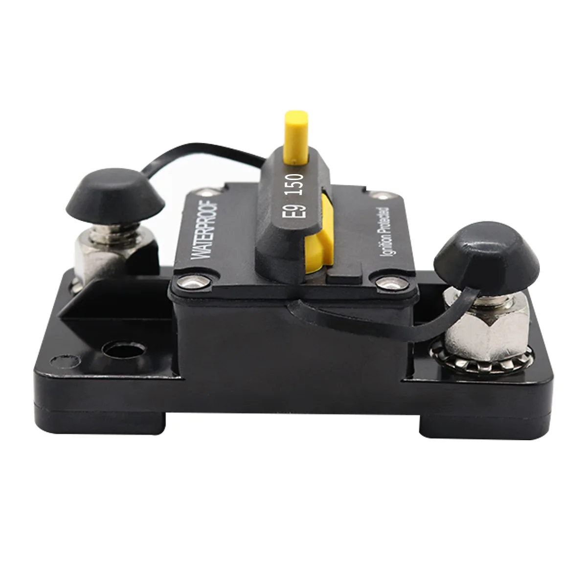 Surface-Mount Circuit Breakers 150A Waterproof Circuit Breaker Fuse Holder with Manual Reset Toggle Switch 12V- 72V DC