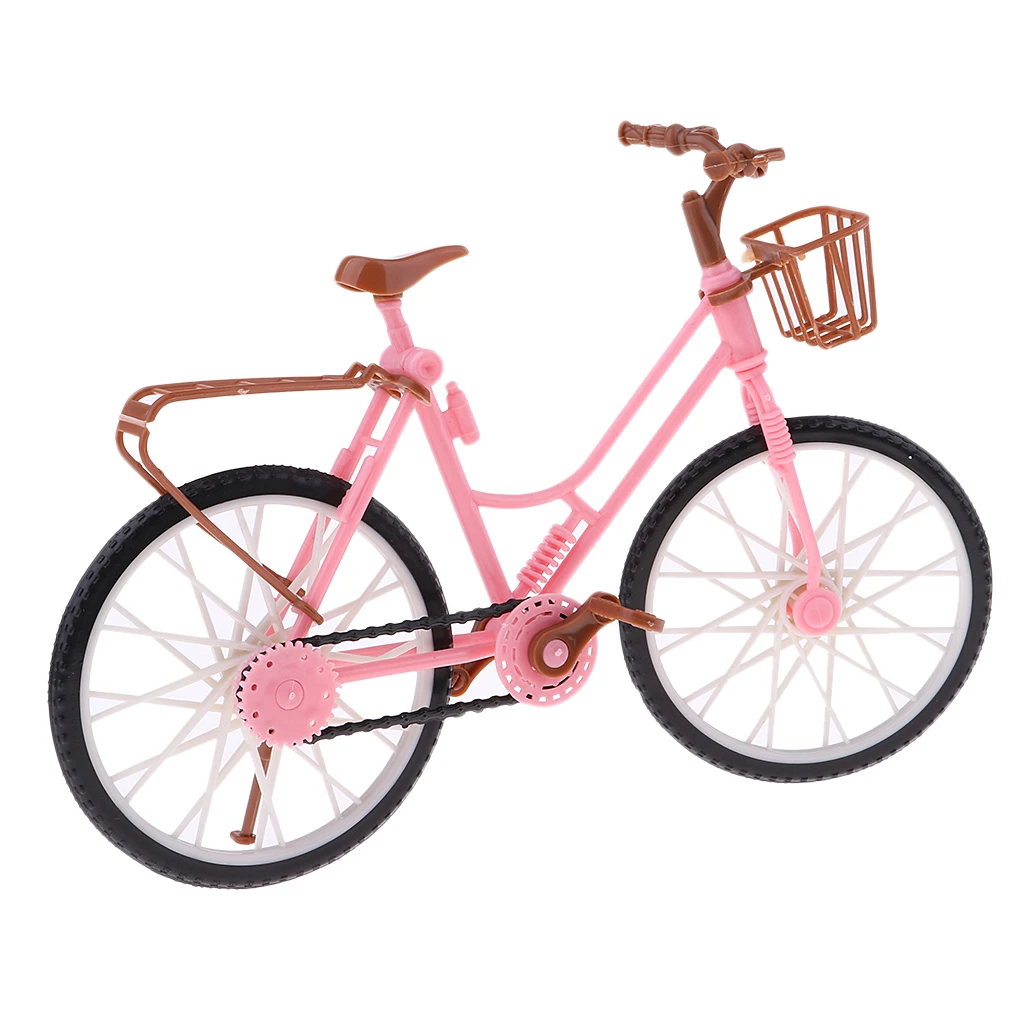 1/6 Scale Plastic Bike Bicycle Model for Dollhouse Accessory Toy