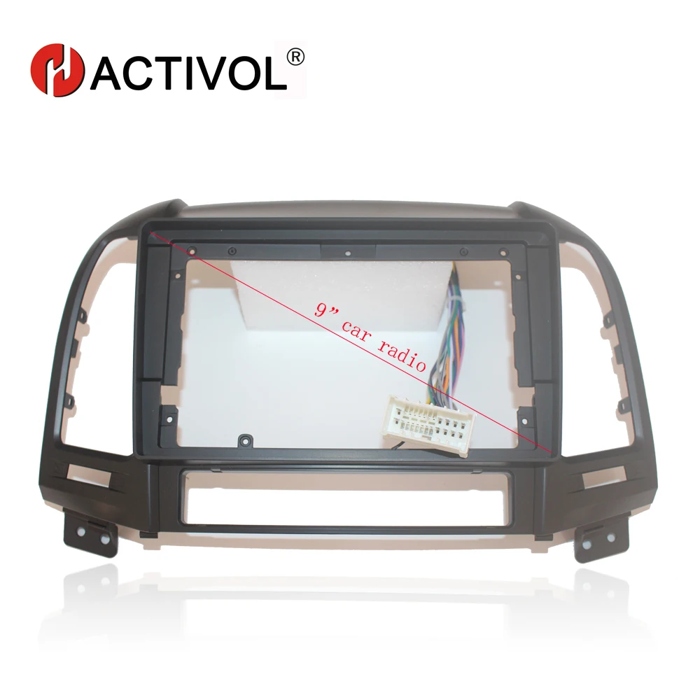 

HACTIVOL 2 Din Car Radio face plate Frame for Hyundai Santa Fe 2006-2012 Car DVD GPS Player panel dash mount kit car product