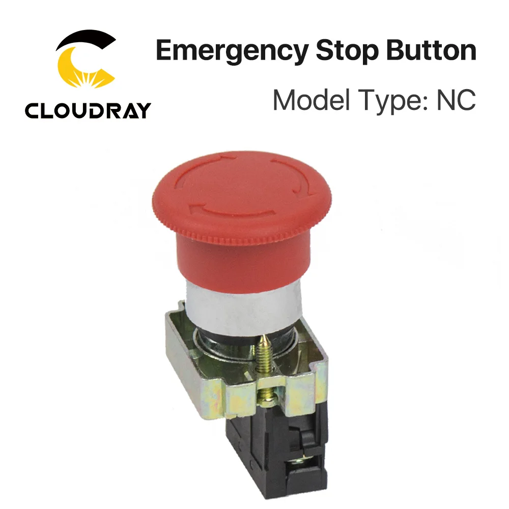 Cloudray Emergency Stop Button NC for CO2 Laser Engraving Cutting Machine