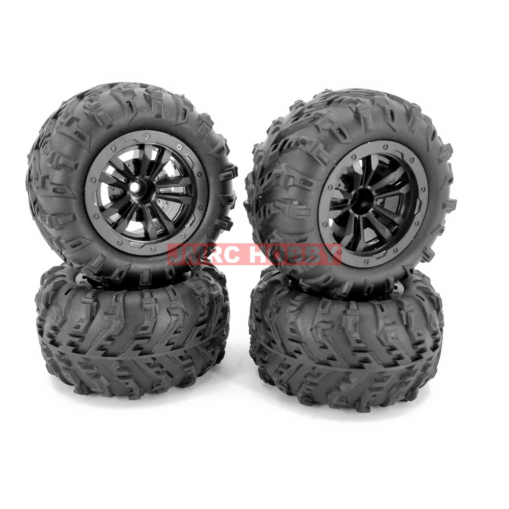 50X85-46 Rubber Snow Off Road Wheel For HBX 16889A,WLtoys 124017,XLH 9125,Remo Smax,Hyper Go 16208,SUCHIYU 16102 Pro