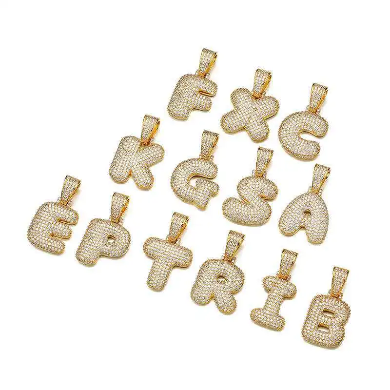 Doremi Custom Naam Cz 26 Letters Ketting & Hanger Met 5Mm Tennis Keten Kubieke Zirkoon Vrouwen Mannen Hip hop Sieraden