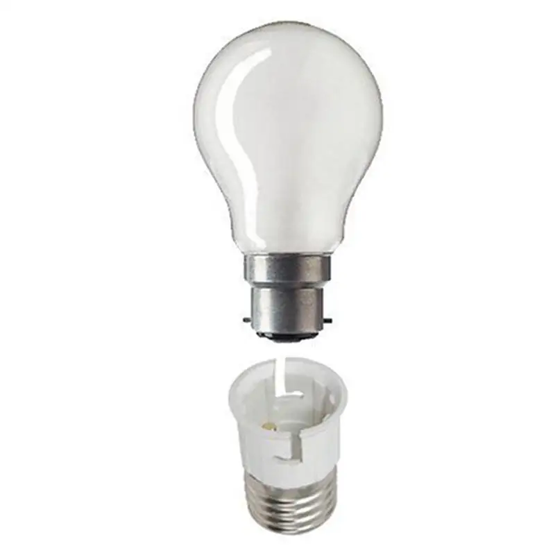 Enchufe de bombilla de lámpara de luz E27 a B22, convertidor de Base, tornillo Edison a tapa de bayoneta